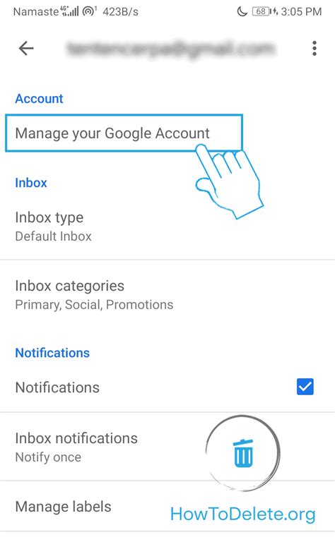 Learn more. . Manage your google account